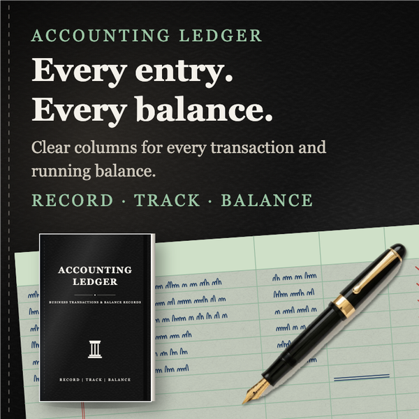 Accounting Ledger A+ content template preview