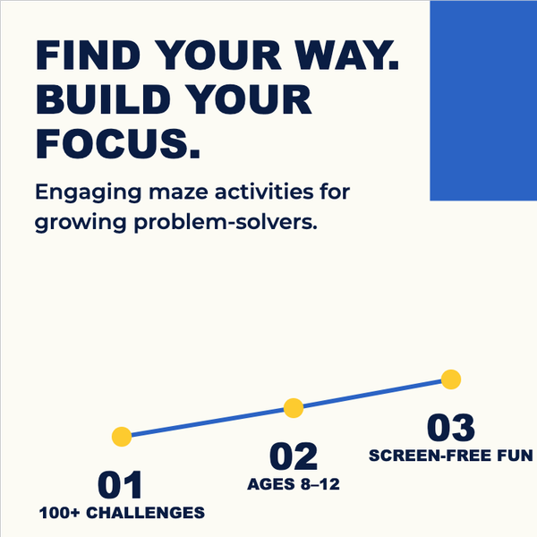 Blue Mazes Notebook A+ content template preview