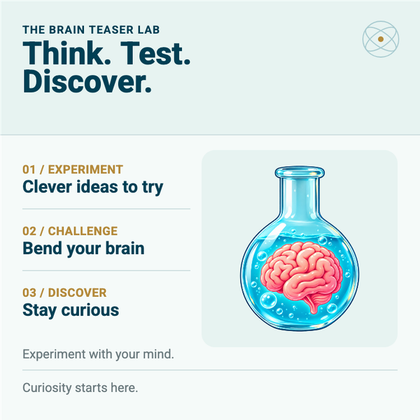 The Brain Teaser Lab A+ content template preview