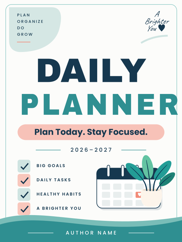 Brighter You Daily Planner A+ content template preview
