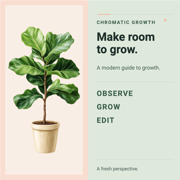 Chromatic Growth Editorial A+ content template preview