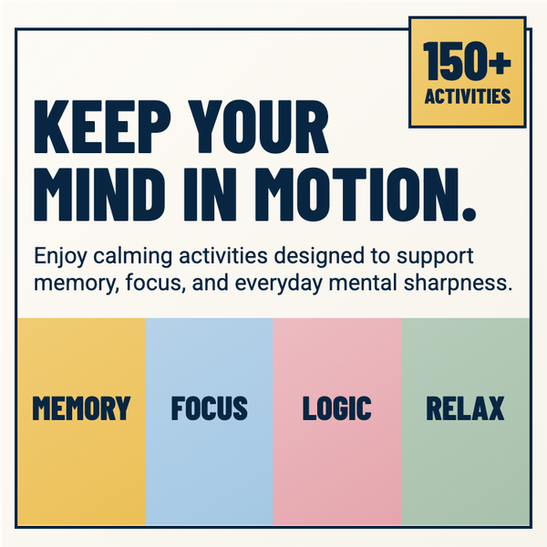 Classic Memory Activity Book A+ content template preview
