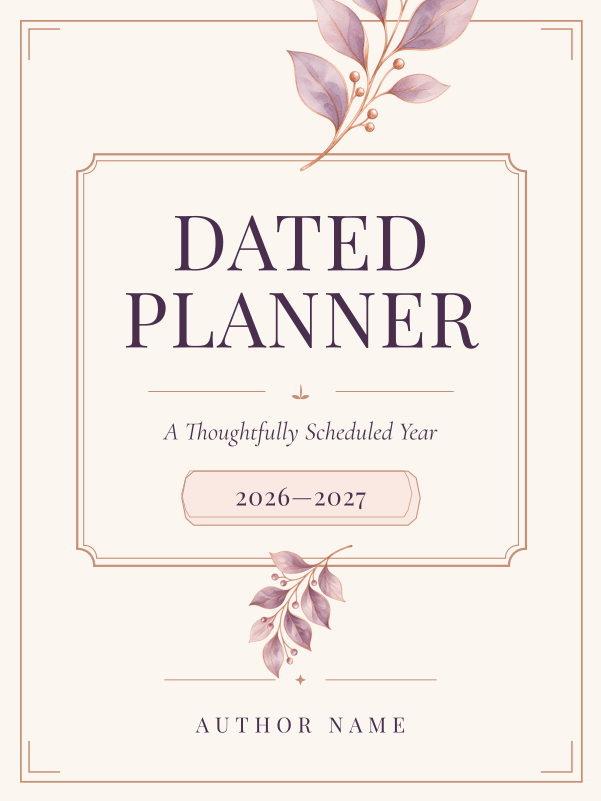Dated Planner A+ content template preview