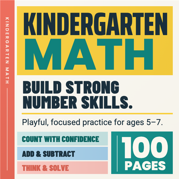 Fun Kindergarten Math Workbook A+ content template preview