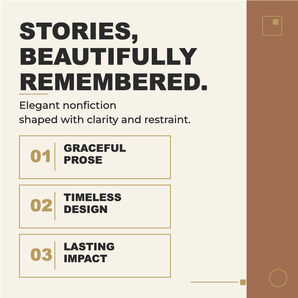 Gilded Memoir Nonfiction A+ content template preview
