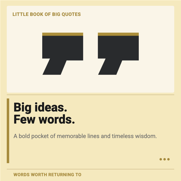 Little Book of Big Quotes A+ content template preview