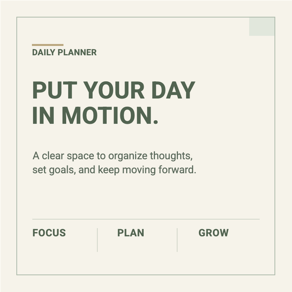 Daily Planner A+ content template preview