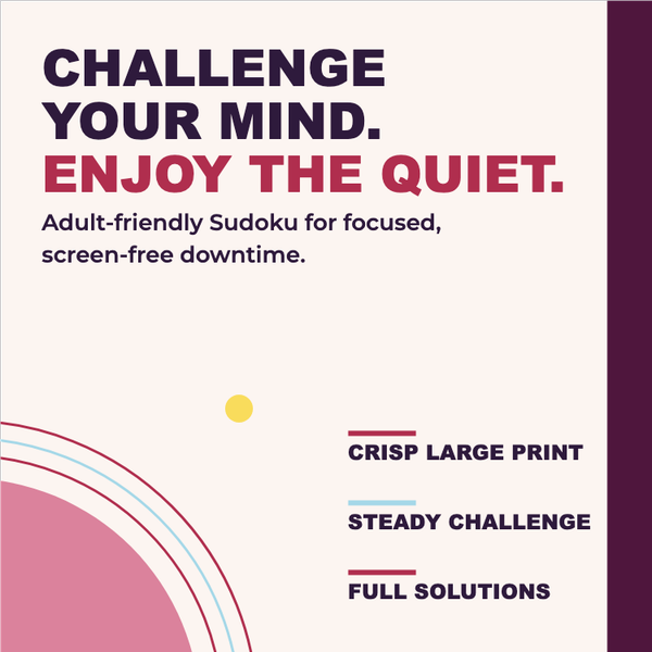 Pink Sudoku Adults Wrap A+ content template preview