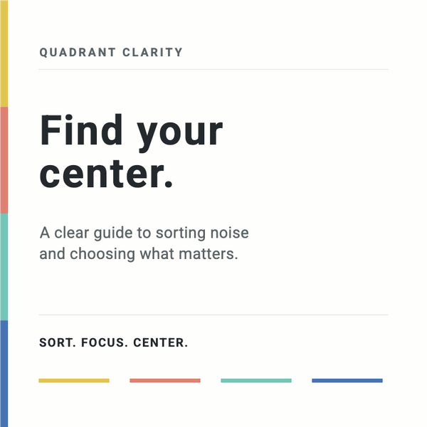 Quadrant Clarity Nonfiction A+ content template preview