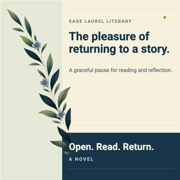 Sage Laurel Literary A+ content template preview