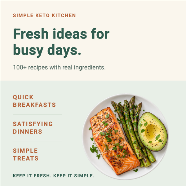 Simple Keto Kitchen A+ content template preview