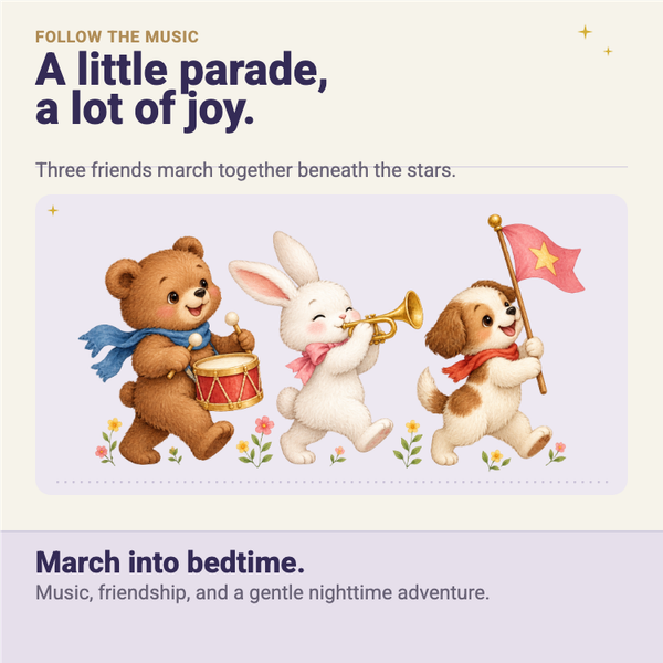 The Moonlight Parade A+ content template preview