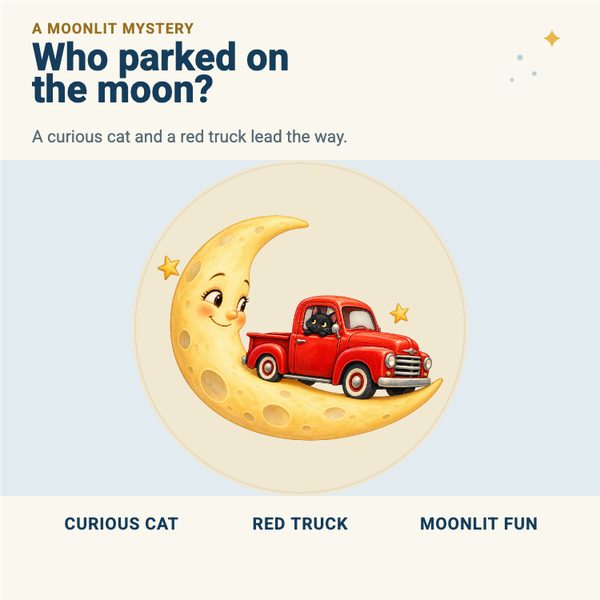 Who Parked on the Moon? A+ content template preview