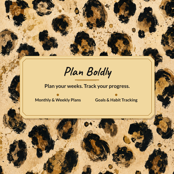 Wild Focus Academic Planner A+ content template preview