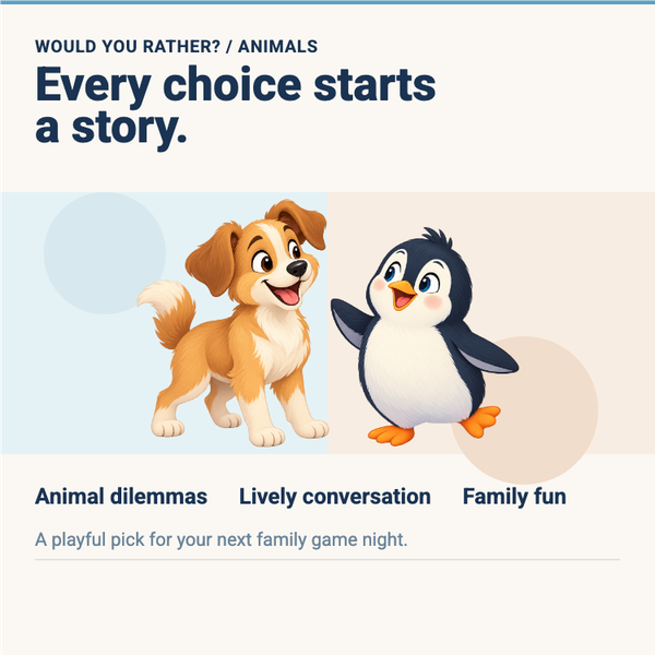 Would You Rather? Animals A+ content template preview